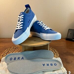 Obra BOAT SHOES Terra Canvas Mens Size 10 Sneakers Made In Brazil ~NWT